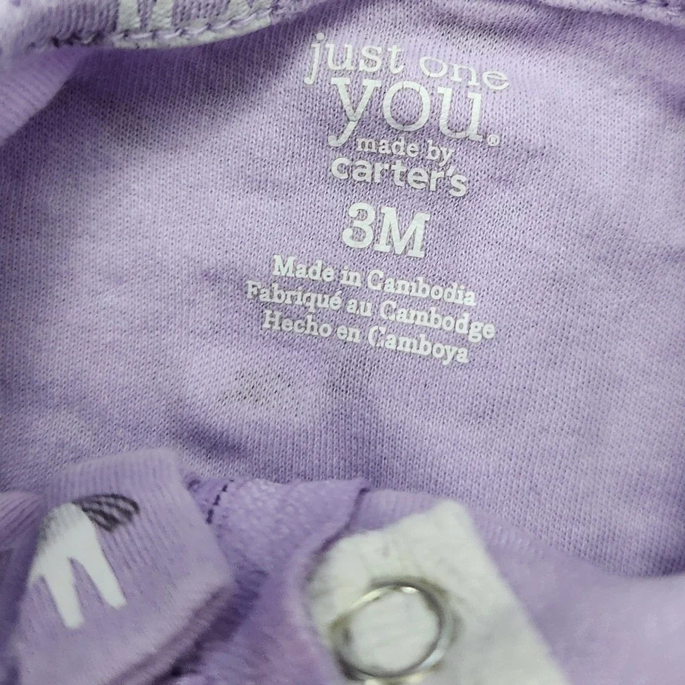 Baby 0-3 Month Lot of 5 items‎ Pajamas, Bodysuits Carters Betsey Johnson Baby